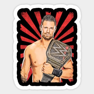 The Miz Wrestling Vintage Fan Art Sticker